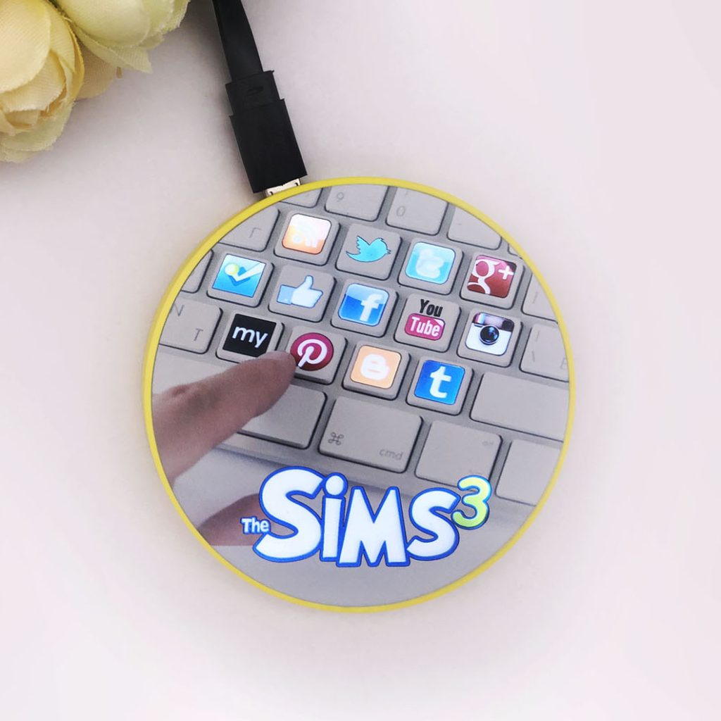 Draadloze oplader met LED-logo - Afbeelding 3