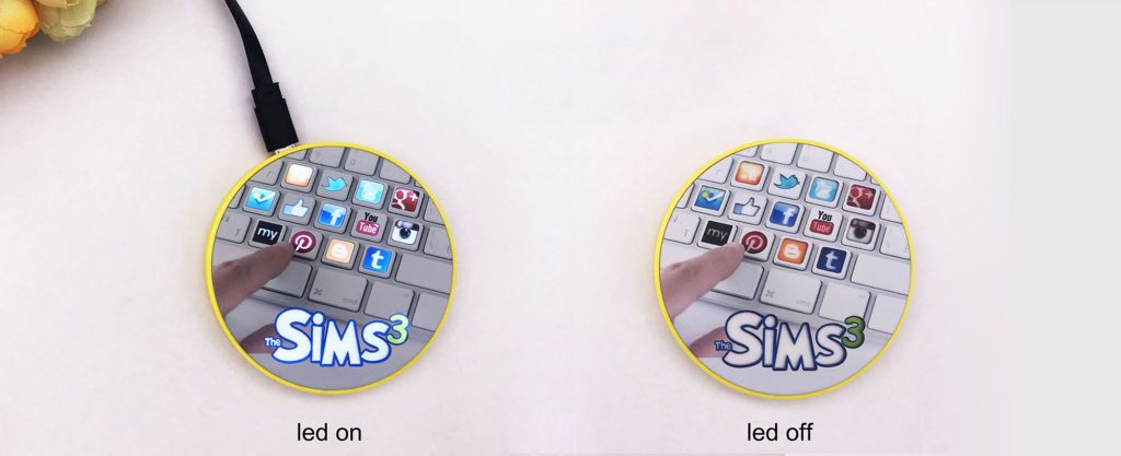 Draadloze oplader met LED-logo - Afbeelding 4