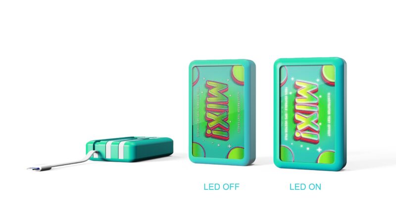 Draadloze Powerbank met Ingebouwde Kabels - Afbeelding 6